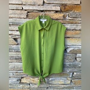Bright Olive Green Blouse